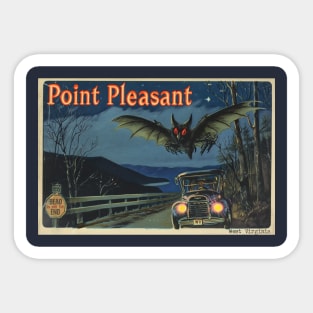 Point Pleasant Postcard Sticker